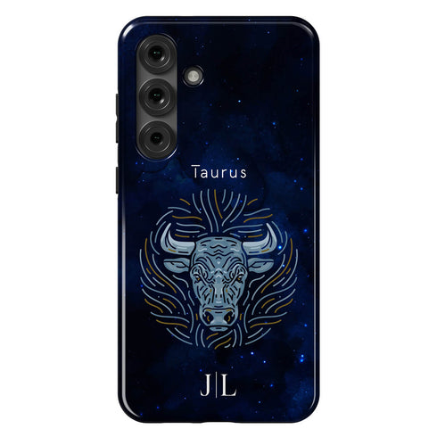 Personalized Blue Zodiac Horoscope Sign Galaxy Case